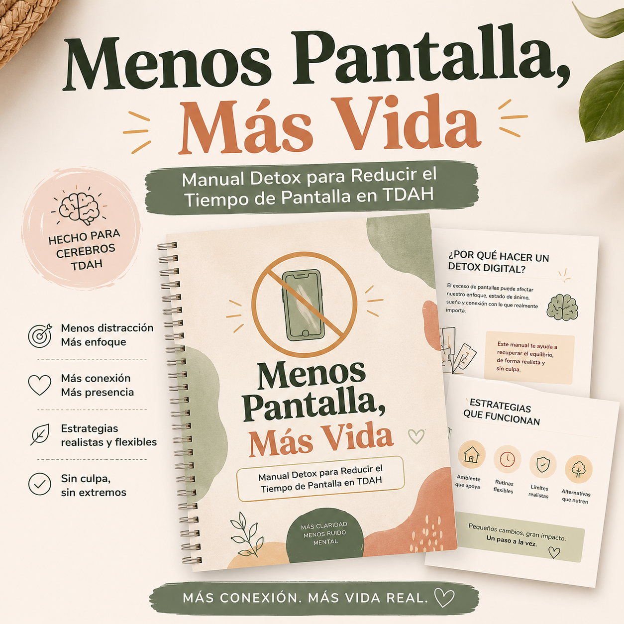 Menos Pantalla, Más Vida: Manual Detox para Reducir el Tiempo de Pantalla en TDAH