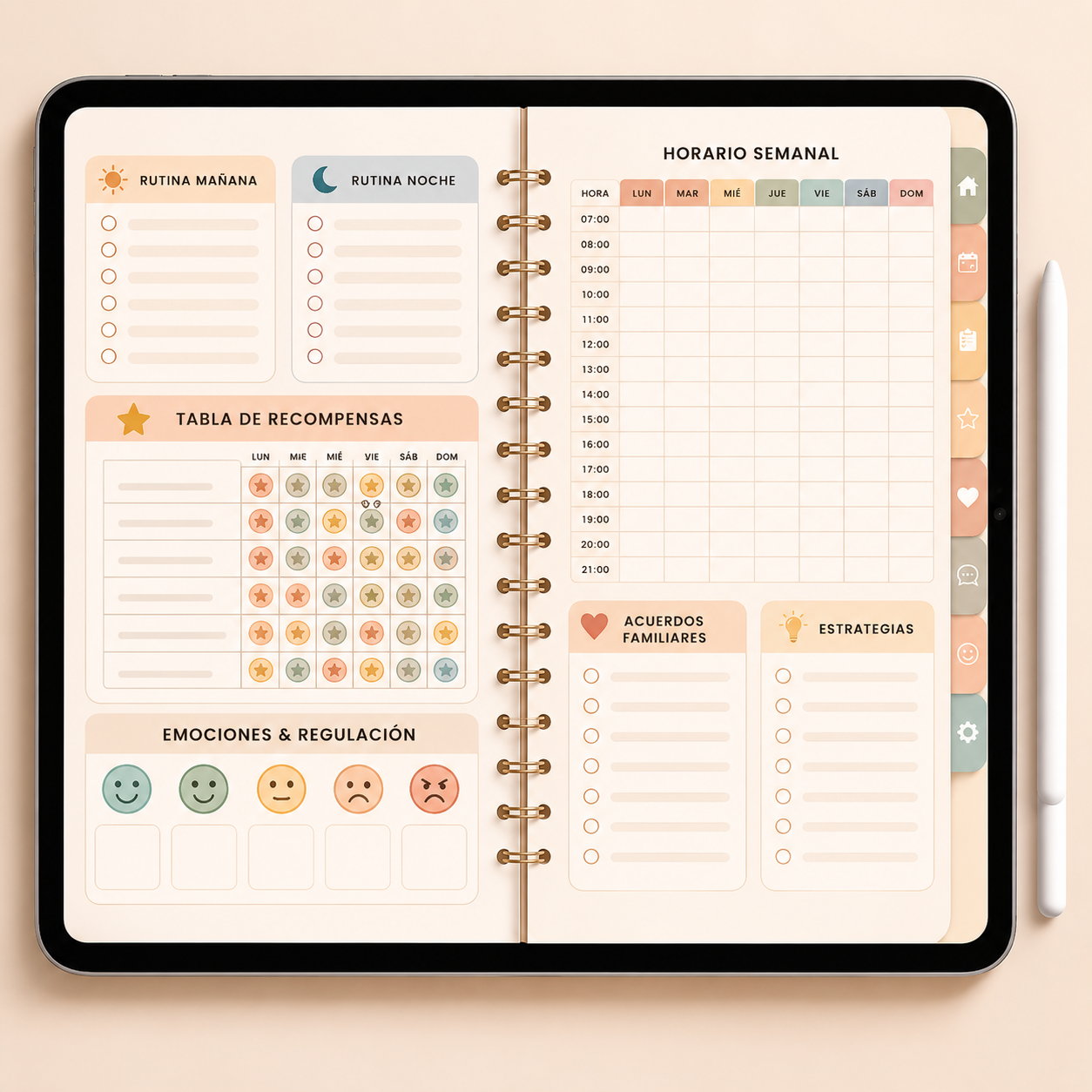 Planner Disciplina Positiva™: Calma y organización para familias con niños TDAH