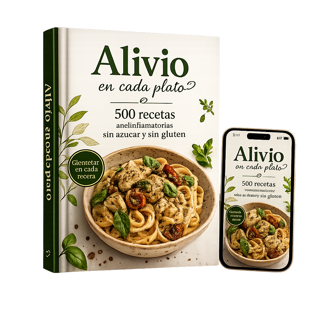 Alivio en Cada Plato – Más de 500 recetas y 9 bonos gratuitos